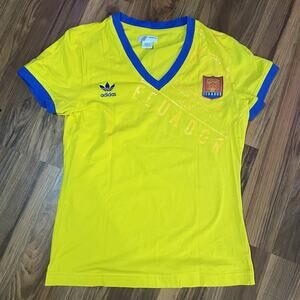 Vintage ‘06 Adidas Women’s M Ecuador National Team V-Neck Short Sleeve T-Shirt
